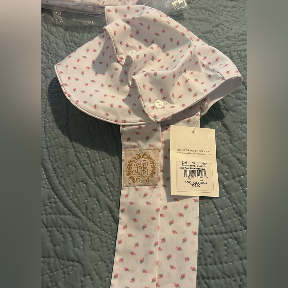 The Beaufort Bonnet Company Pink and White Kids Hat